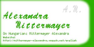 alexandra mittermayer business card